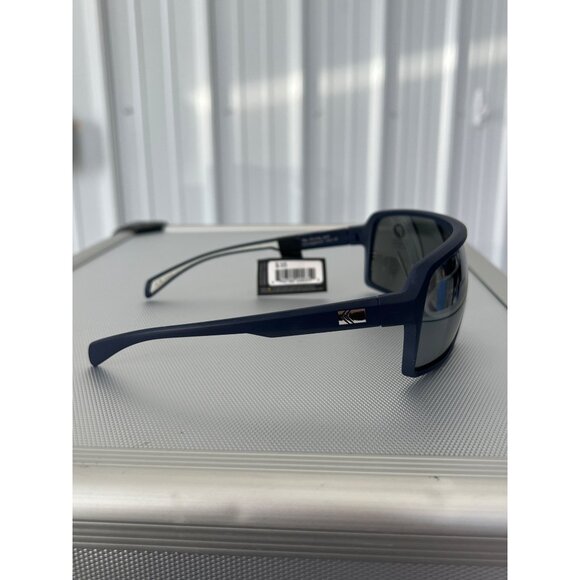 Kreedom Polarized Sports Sunglasses Blue Frame Silver Lenses Cycling Active NEW - Picture 6 of 6